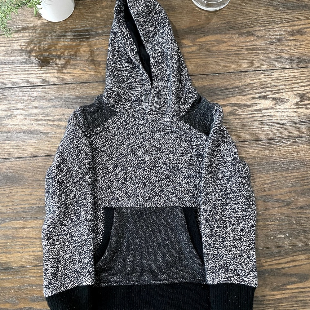 Boys Art Class Black Woven hooded sweatshirt